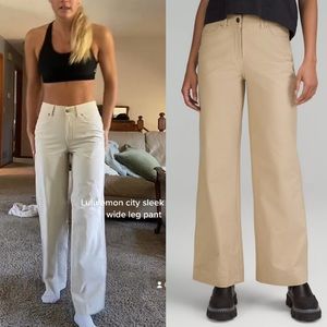 Lululemon City Sleek Wide Leg 5 Pocket Pants